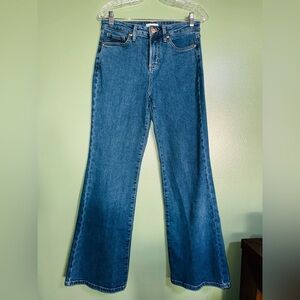 LC Lauren Conrad Flare Jeans in Deep Blue